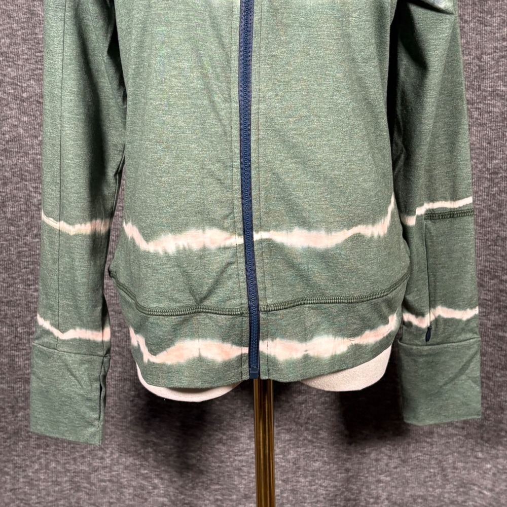 Dolan Tie Dye Full Zip Jacket Green Purple Thumbholes Temperature Control Small - Picture 3 of 10